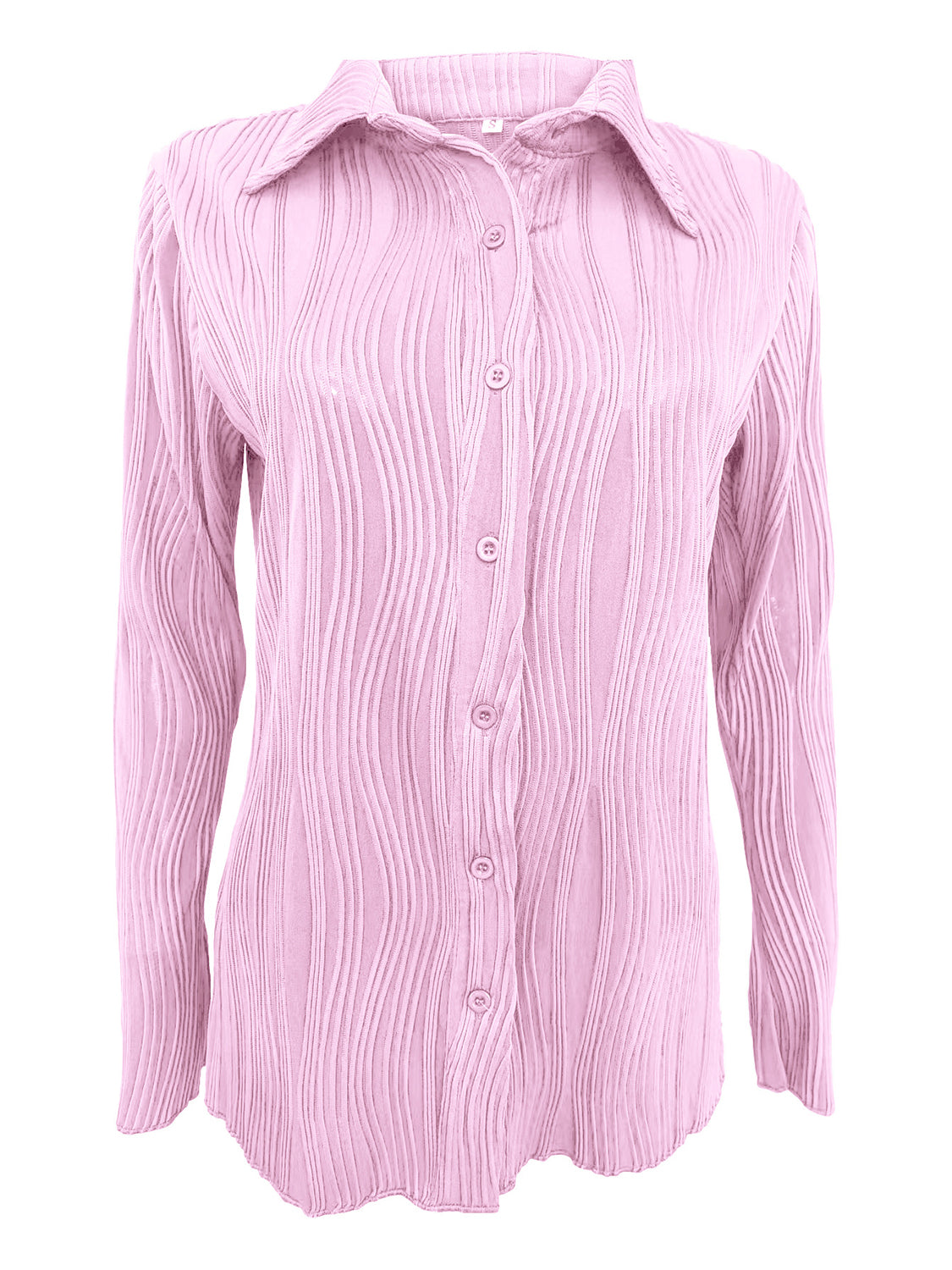 Collared Neck Long Sleeve Shirt